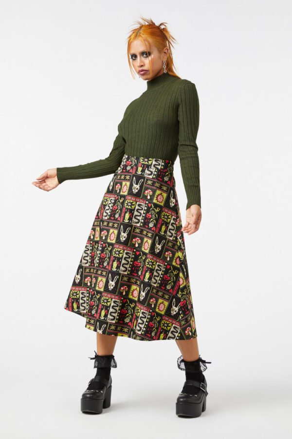 Who Are You Repeat Tile Skirt