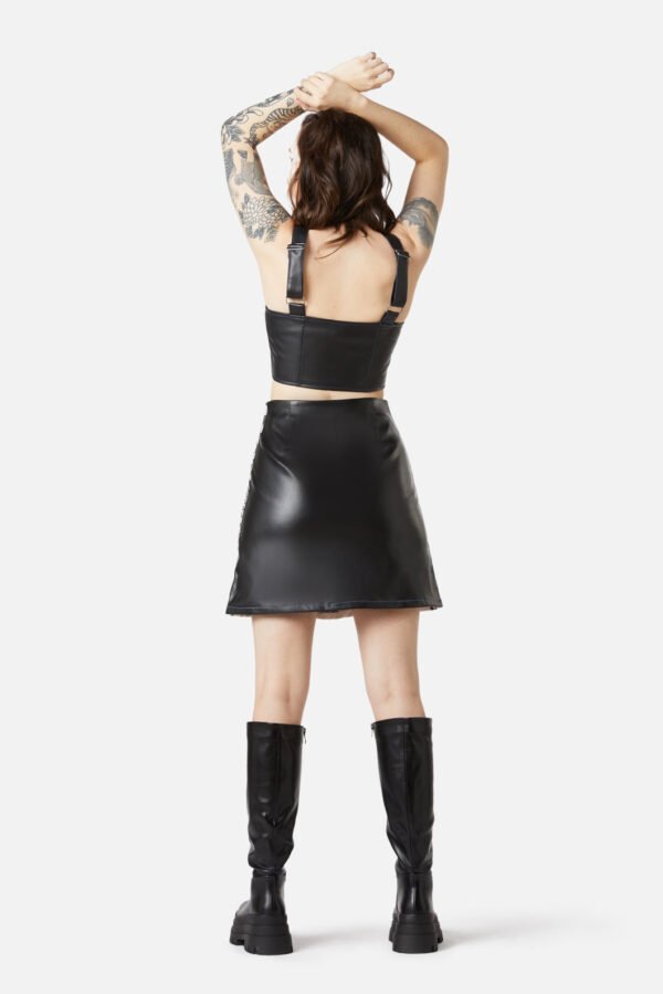 Racing Pu Skort