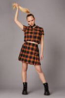 Pumpkin Tartan Skirt