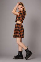 Pumpkin Tartan Skirt