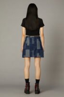 Patchwork Denim Skirt