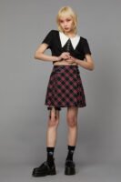 Batty Goth Tartan Skirt