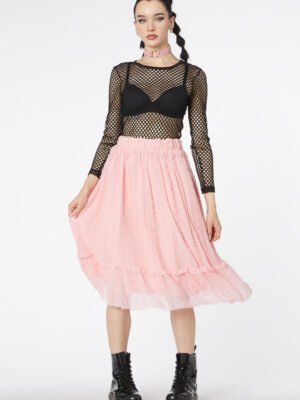 Lucy Mesh Tutu Midi Skirt