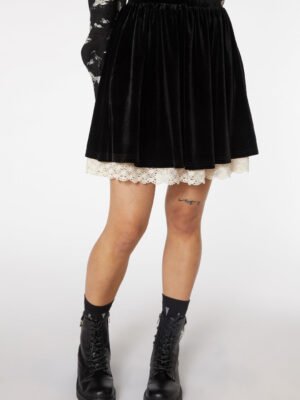 Annabel Velour Skater Skirt