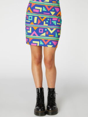 Crazy Geo Mini Skirt